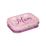 En rosa mintask med texten best mum ever