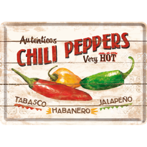 Vykort 10x14 cm "Chili peppers"