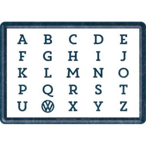 Vykort 10x14 cm "Volkswagen, ABC"