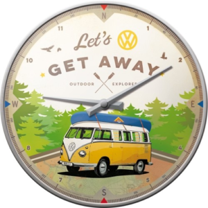 Väggklocka "Volkswagen, Let's get away"