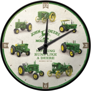 Väggklocka "John Deere modeller"