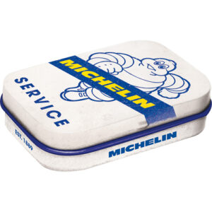 Vit mintask med Bibendum från Michelin