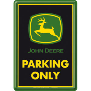 John Deere vykort i svart