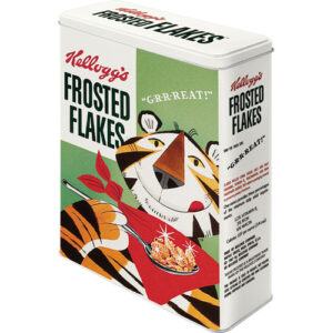 En burk för flingor med Tony the Tiger