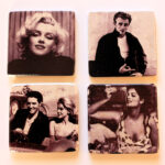 Glasunderlägg Klassiska retro motiv