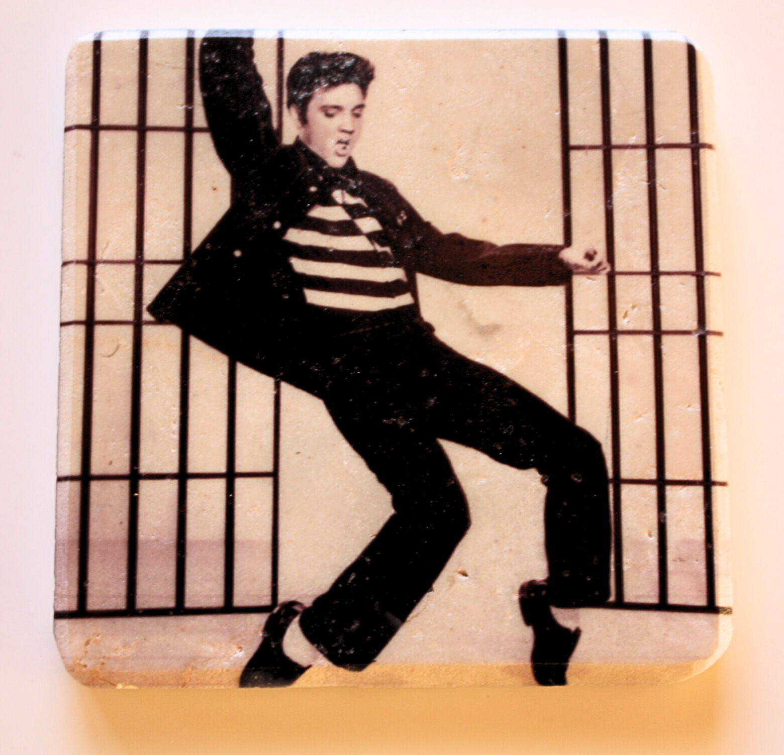 underlaggelvis2 Glasunderlägg Elivs Presley