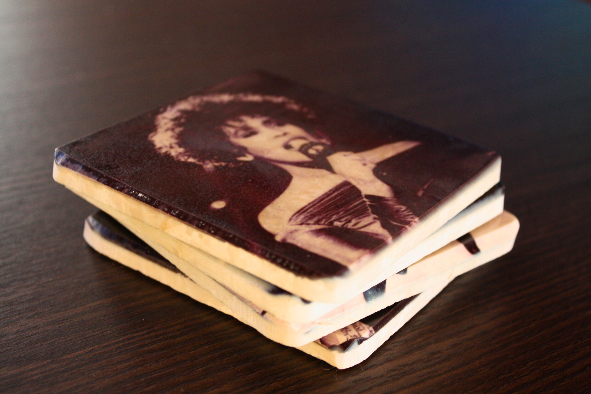 underlaggmusik2 Glasunderlägg Retro Musik