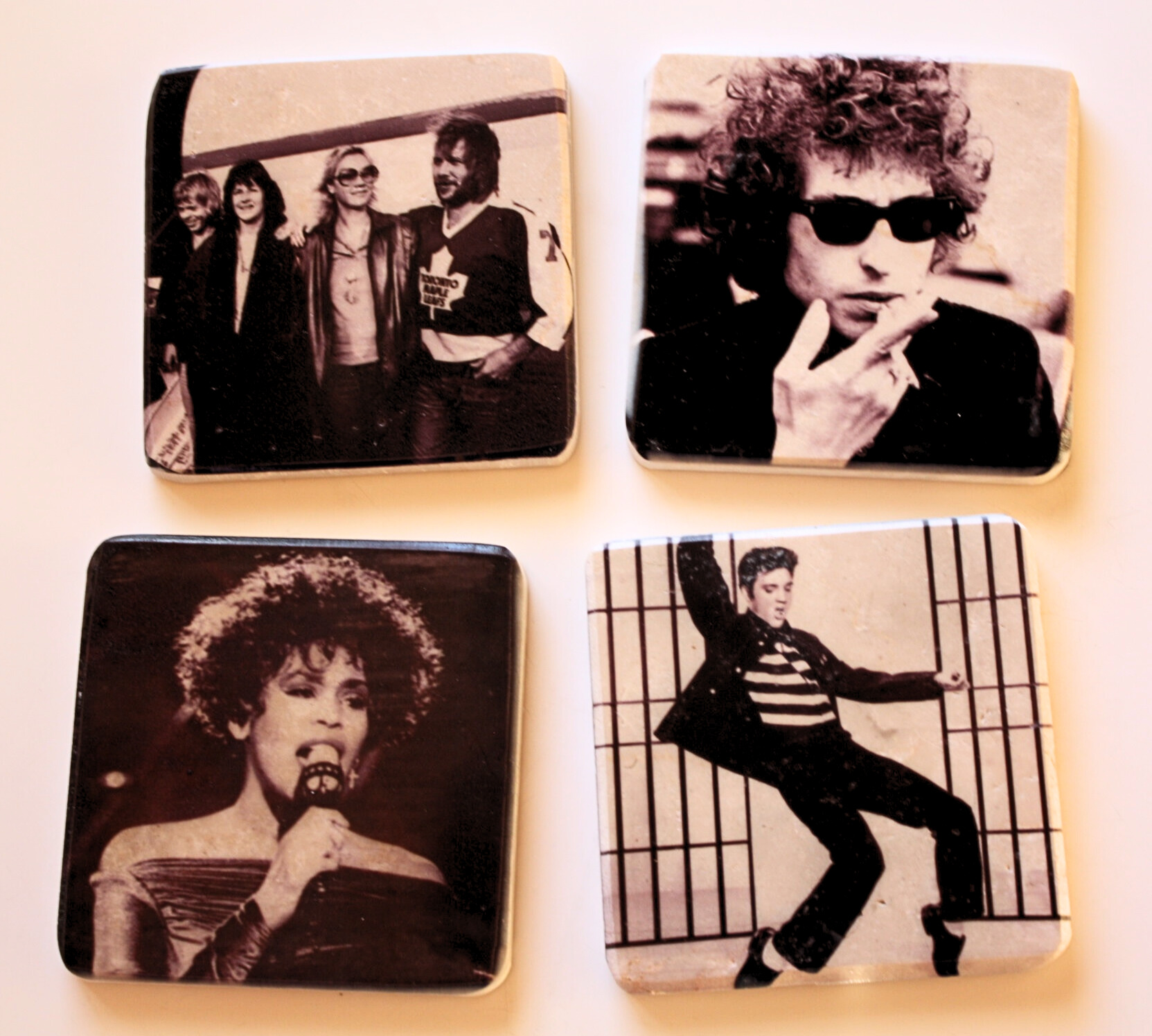 underlaggmusik1 Glasunderlägg Retro Musik