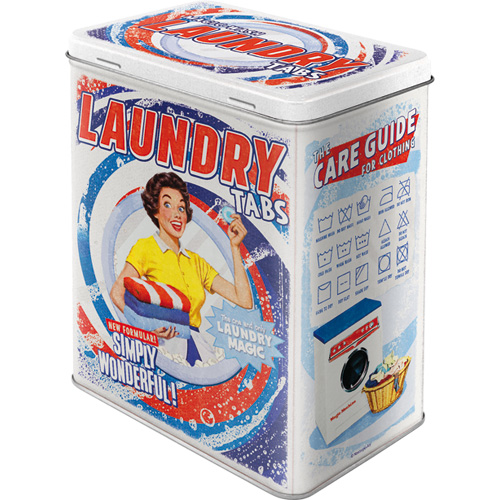30171 Burk för tvättmedel med retro tema