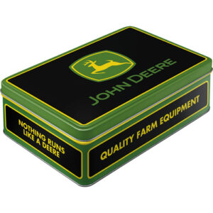 Svart burk med John Deere loggan