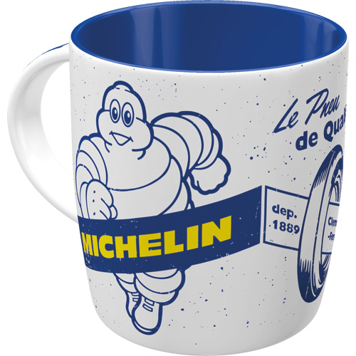 43408 Vit Michelinmugg med Bibendum
