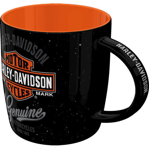 43412_1 Svart mugg med Harley Davidson motiv